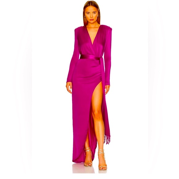 Bronx and Banco Dresses & Skirts - Bronx and Banco Fuchsia Long Sleeve Dress